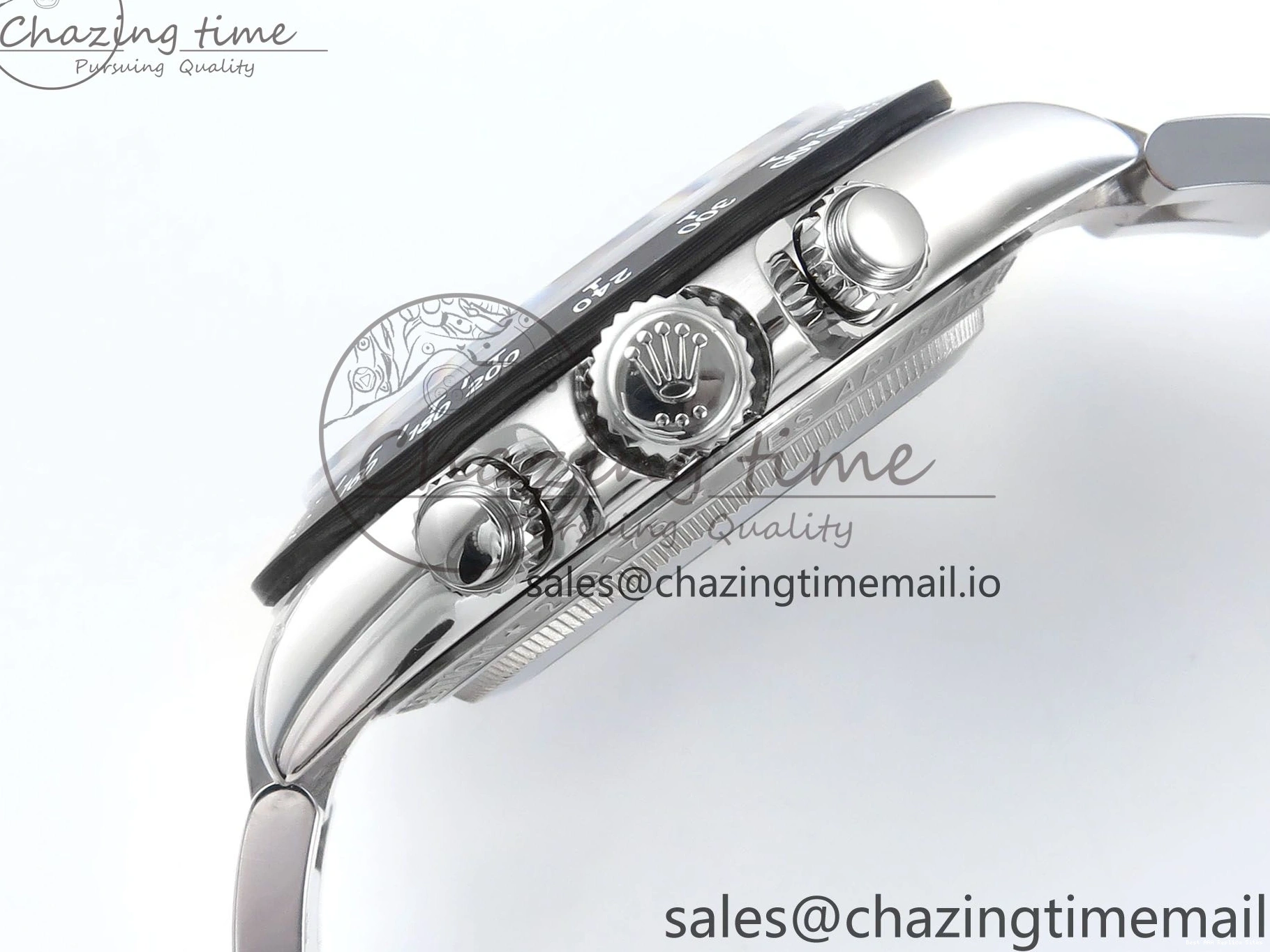 AAA Replica Watches Daytona Edition Bracelet Dial SS Carbon Best on Durable SS Skeleton Bezel DD 369 Artisans GETF 1229